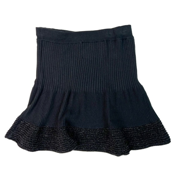 Rachel Comey Handmade Knit Flared Skirt Black Size Small - Picture 2 of 6